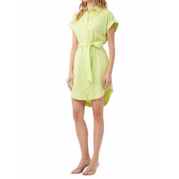 NEW TRINA TURK simpatico dress in lime fizz